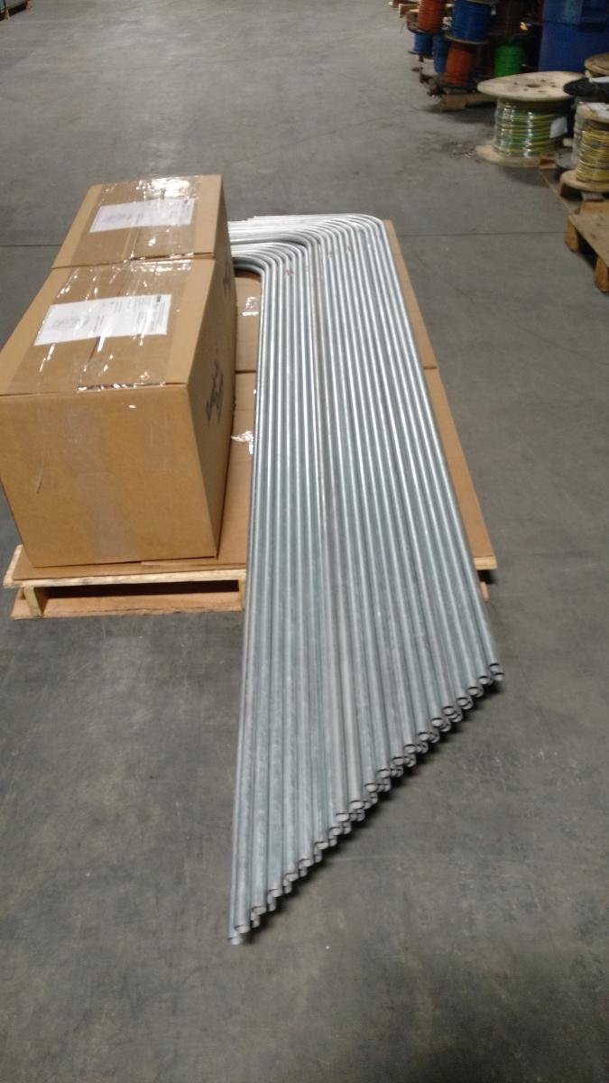 Conduit Stub 90s w/ Box Brackets Separate