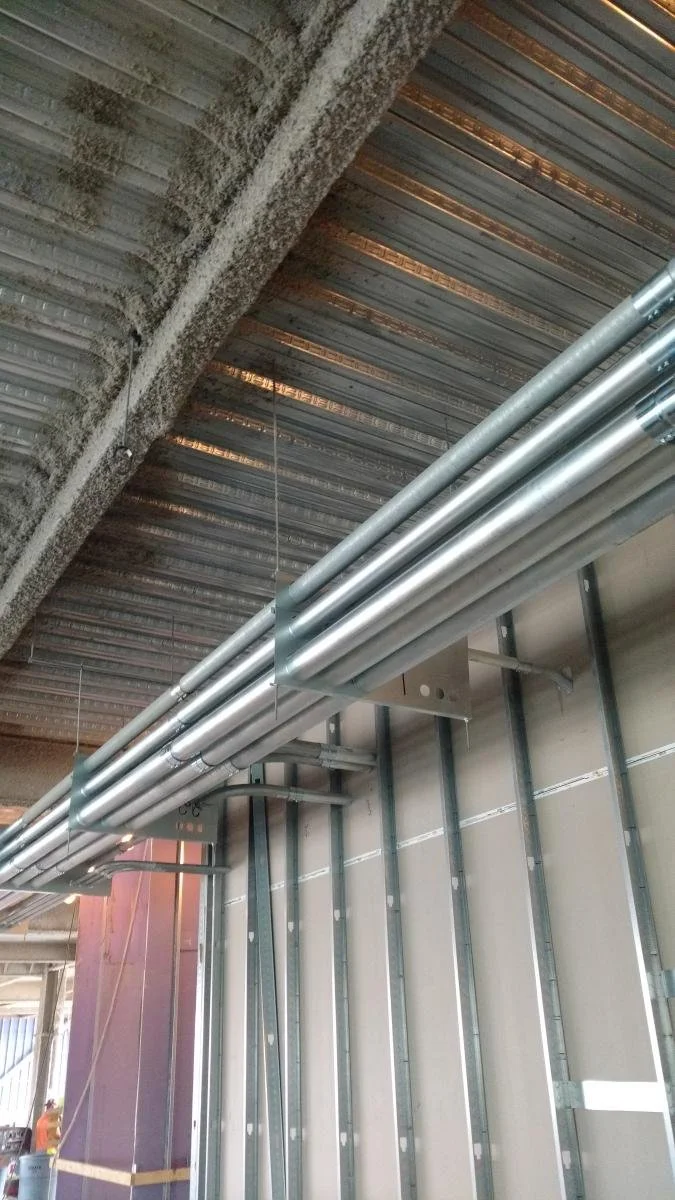 Custom Overhead Conduit Racks