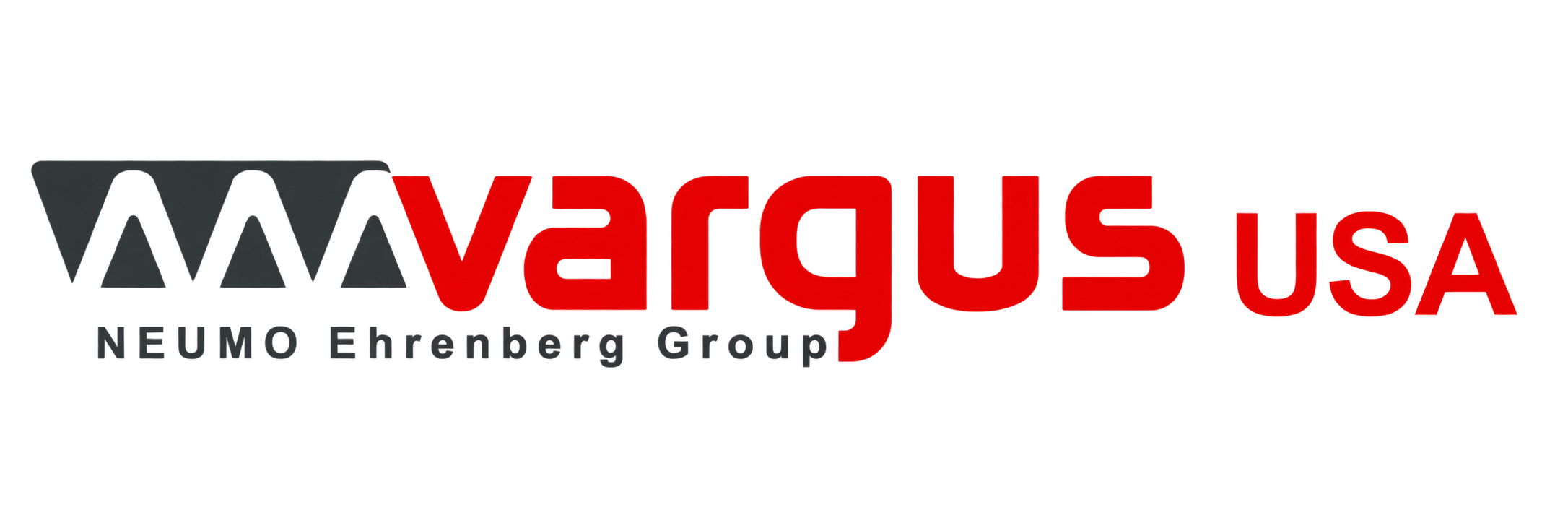 Logo of Varta USA with stylized black and red text and a gray triangle design.