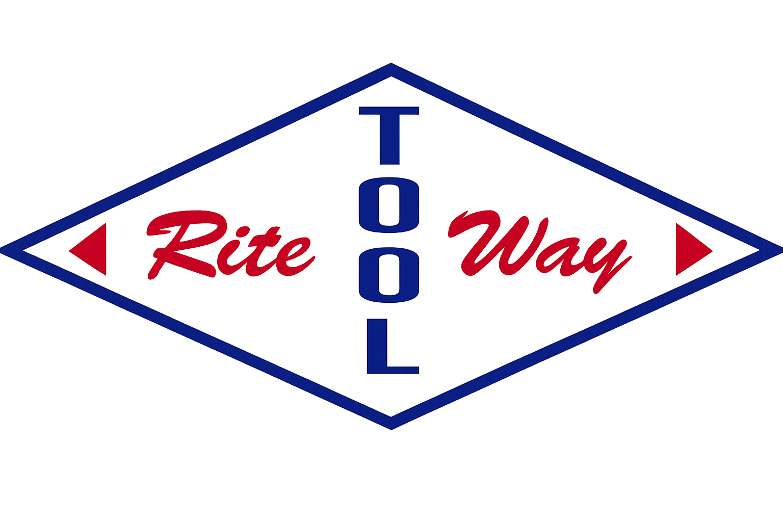 A vintage neon sign for a drive-in theater, with the words 'TOOL' in large blue letters and 'Rite Way' in red cursive.