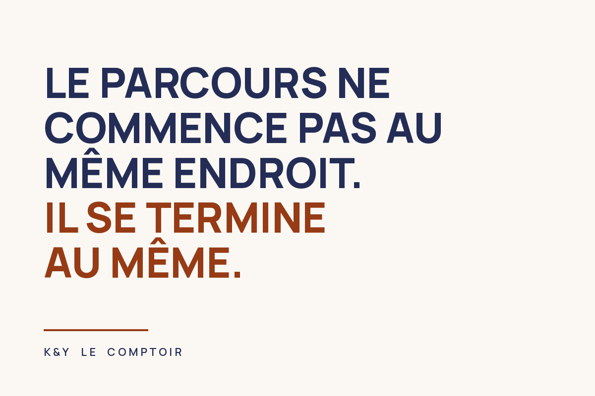 Le parcours ne commence pas au même endroit. Il se termine au même.