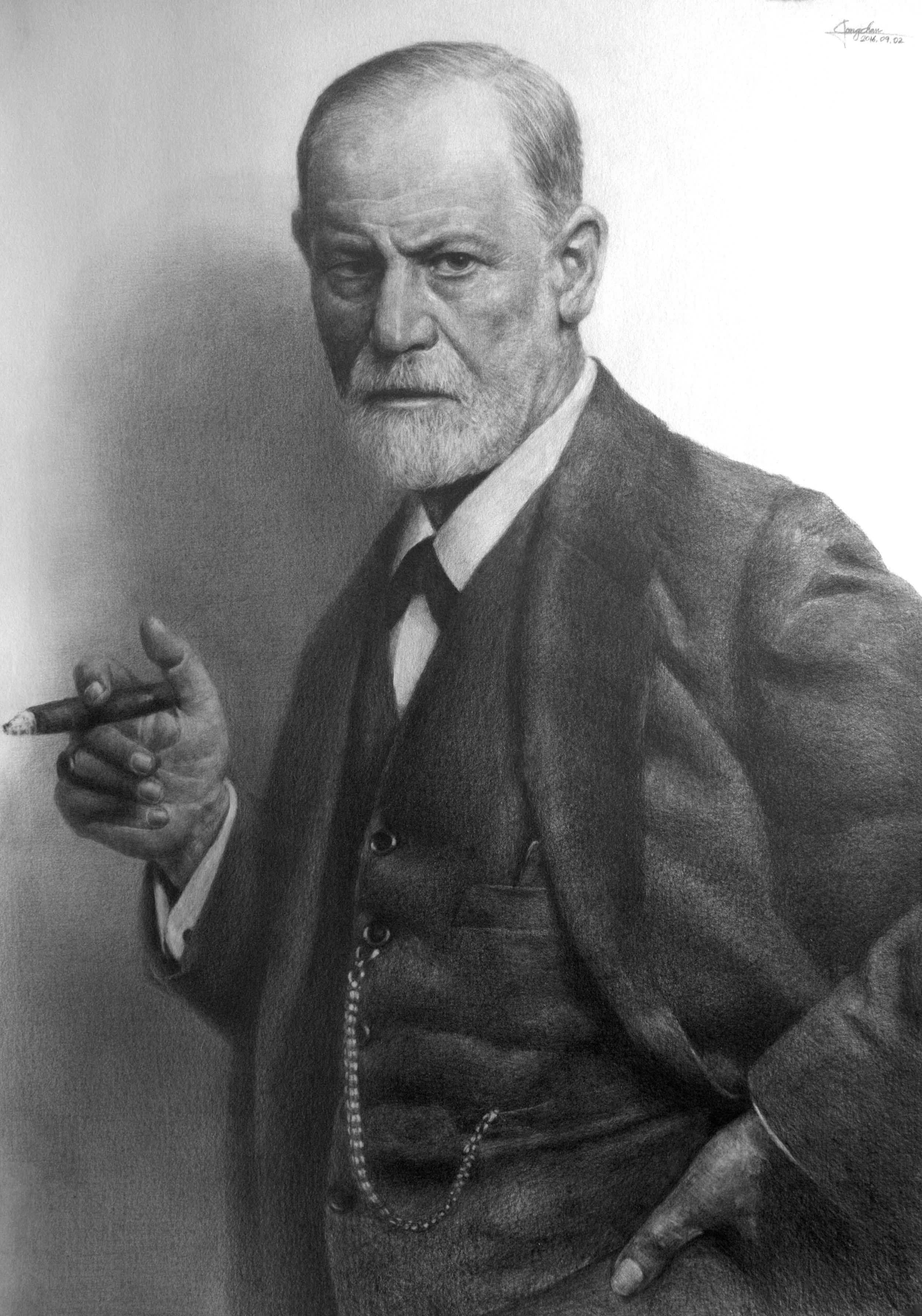 0459주말에 다니는[{ANT시절 그림들} Sigmund Freud, Pencil on paper].jpg