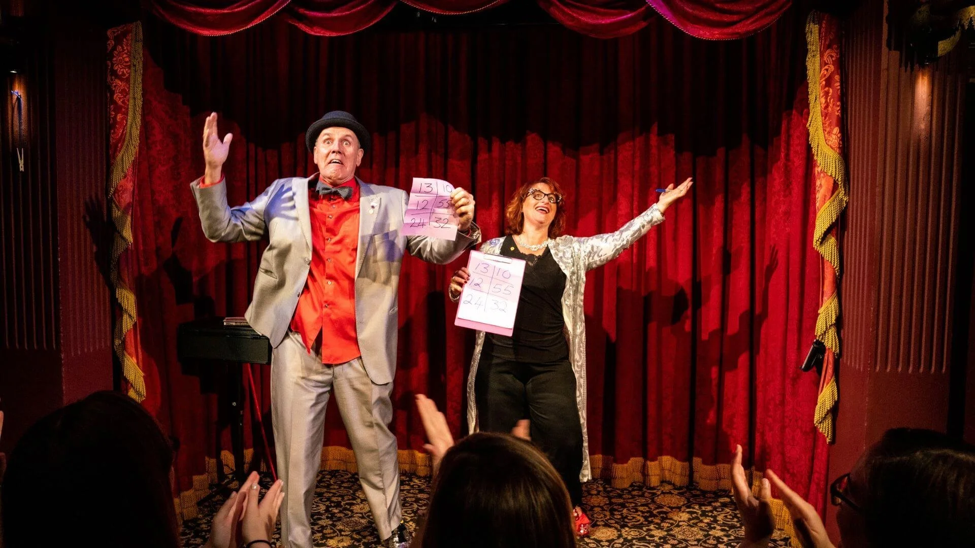 Keith and Sarah performing at the magic soiree in troy, mi