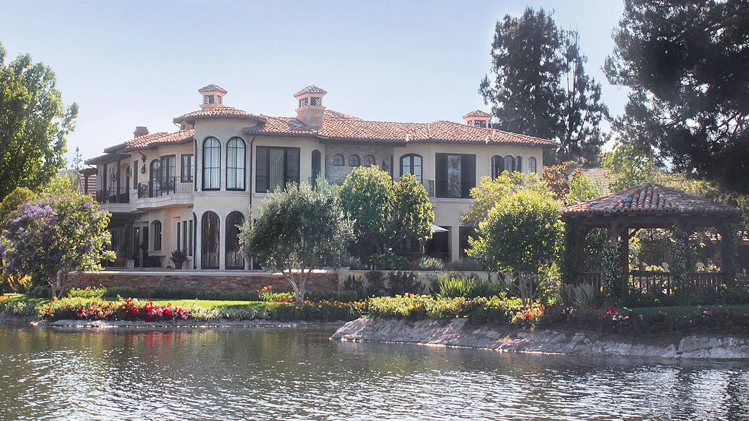 New build in Westlake Village island with five bedrooms, sauna, game room, outdoor living, pool, elevator balconies and more. 