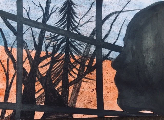 Dust in the holy, 
woods - 
Dust on my window