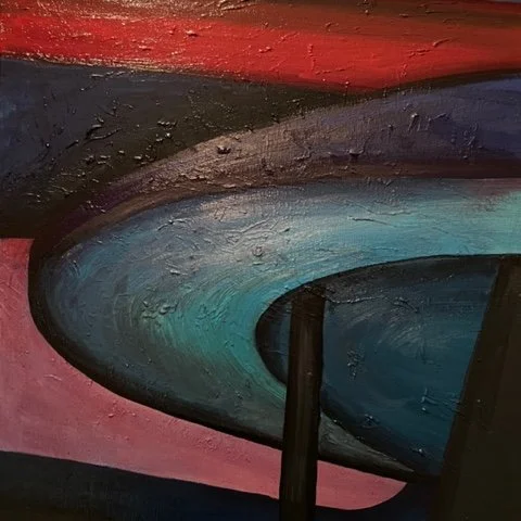 'Chelsea Bridge' 
Oil on canvas 
41 x 51 cms