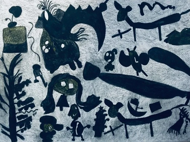 'Child’s play' 
- inks on paper -
