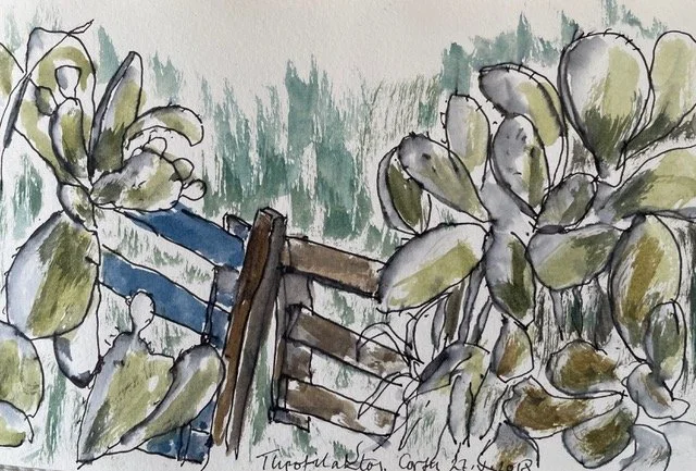 'Corfu - 2018 (2)' 
- Ink & watercolour -