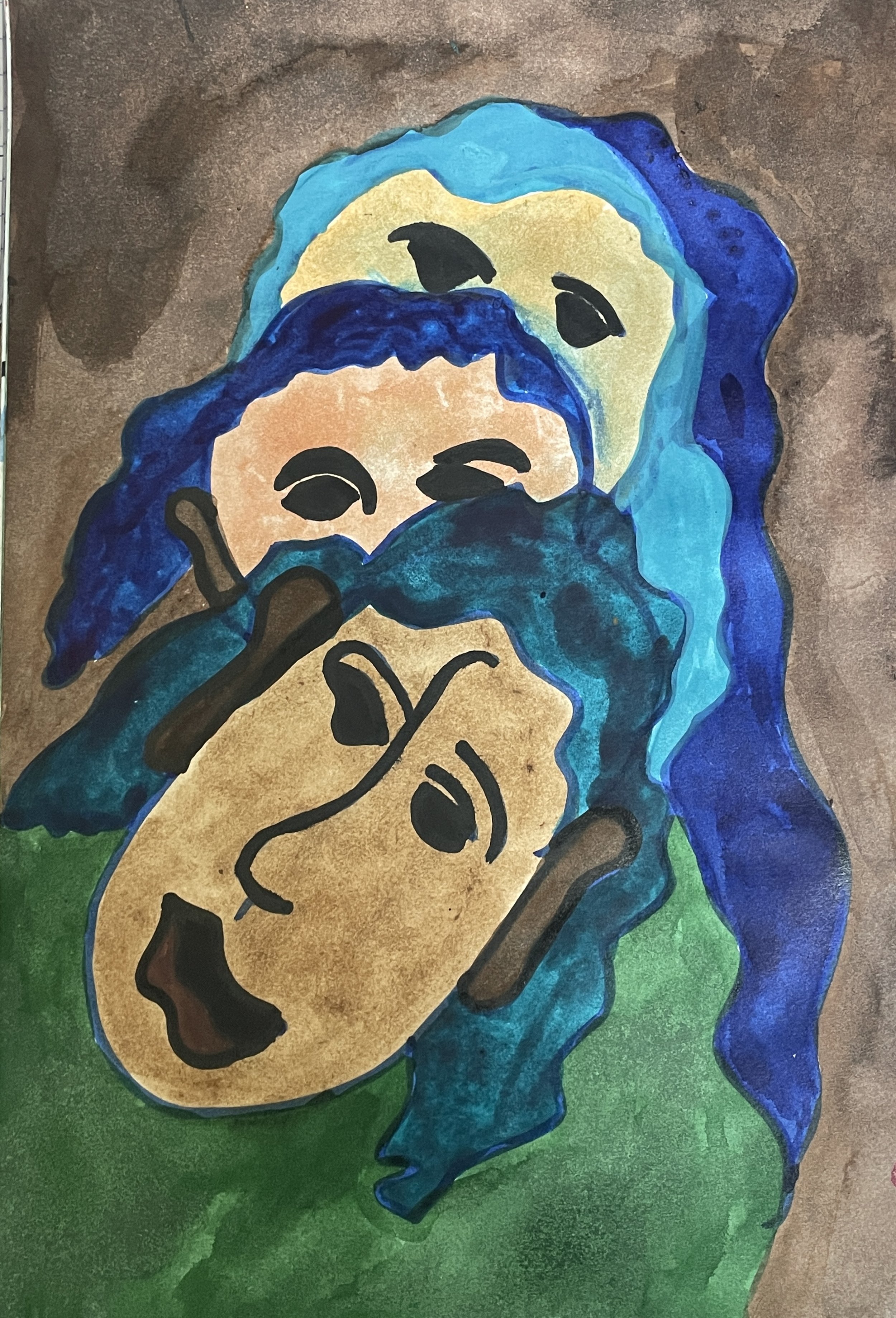44 
‘O shrieve me, shrieve me, holy Man!’ 
The Hermit cross’d his brow -  
‘Say quick,’ quoth he, ‘I bid thee say 
What manner man art thou?’