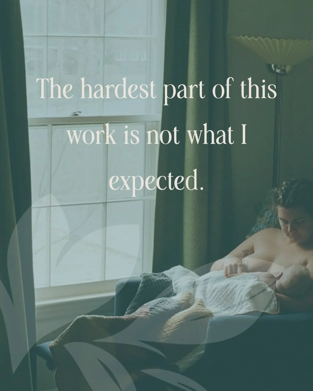 This work is full of endings and heartfelt goodbyes. It is a deeply felt knowing when my support is no longer needed in a space- be it with a postpartum client or a birth client who I am keeping in touch with after birth. 

It&rsquo;s clear when it&r
