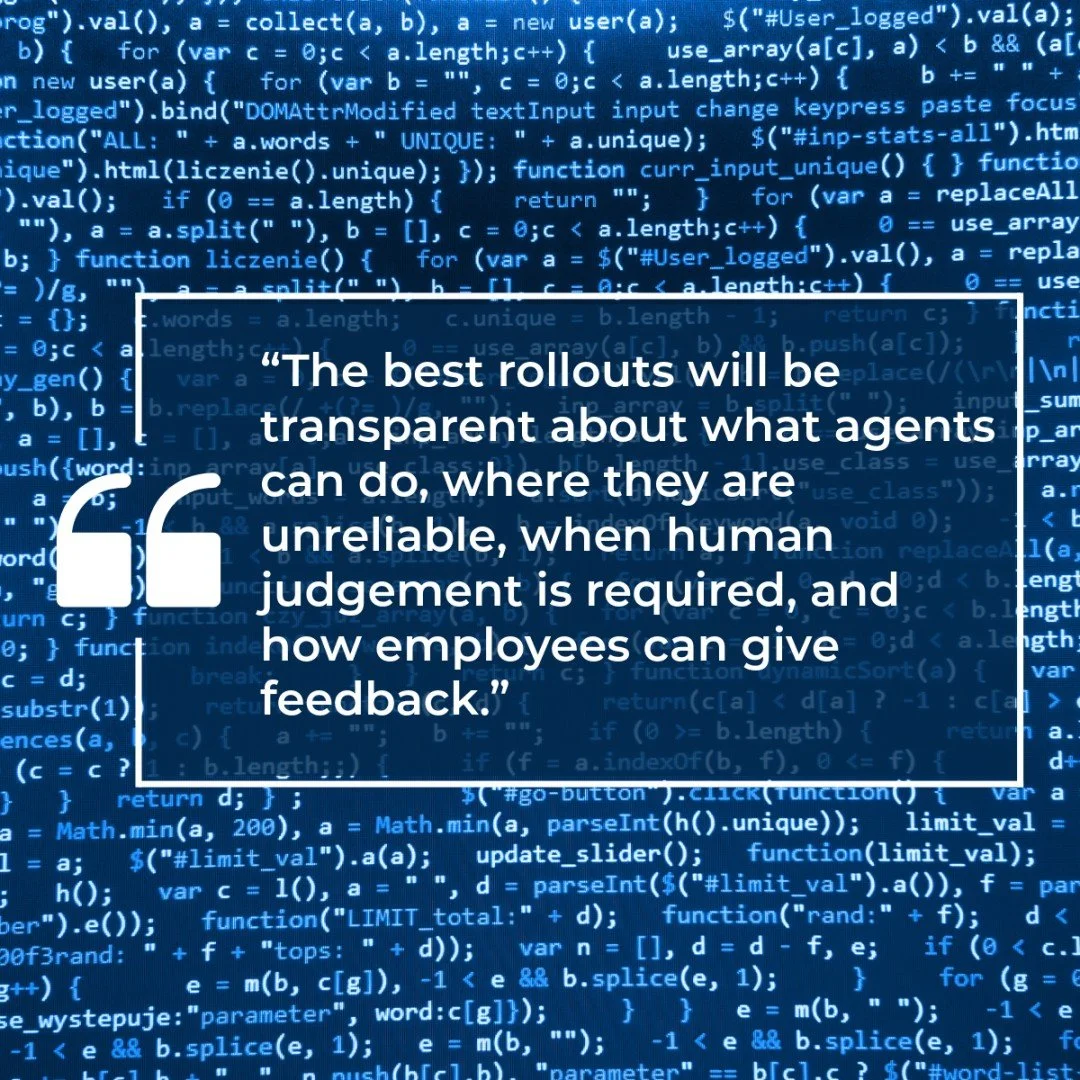 The more autonomous AI becomes, the more important human oversight becomes. Successful agent deployments need to make four things clear:

&rarr; What the agent can do 
&rarr; Where it can fail 
&rarr; When humans need to intervene 
&rarr; How employe