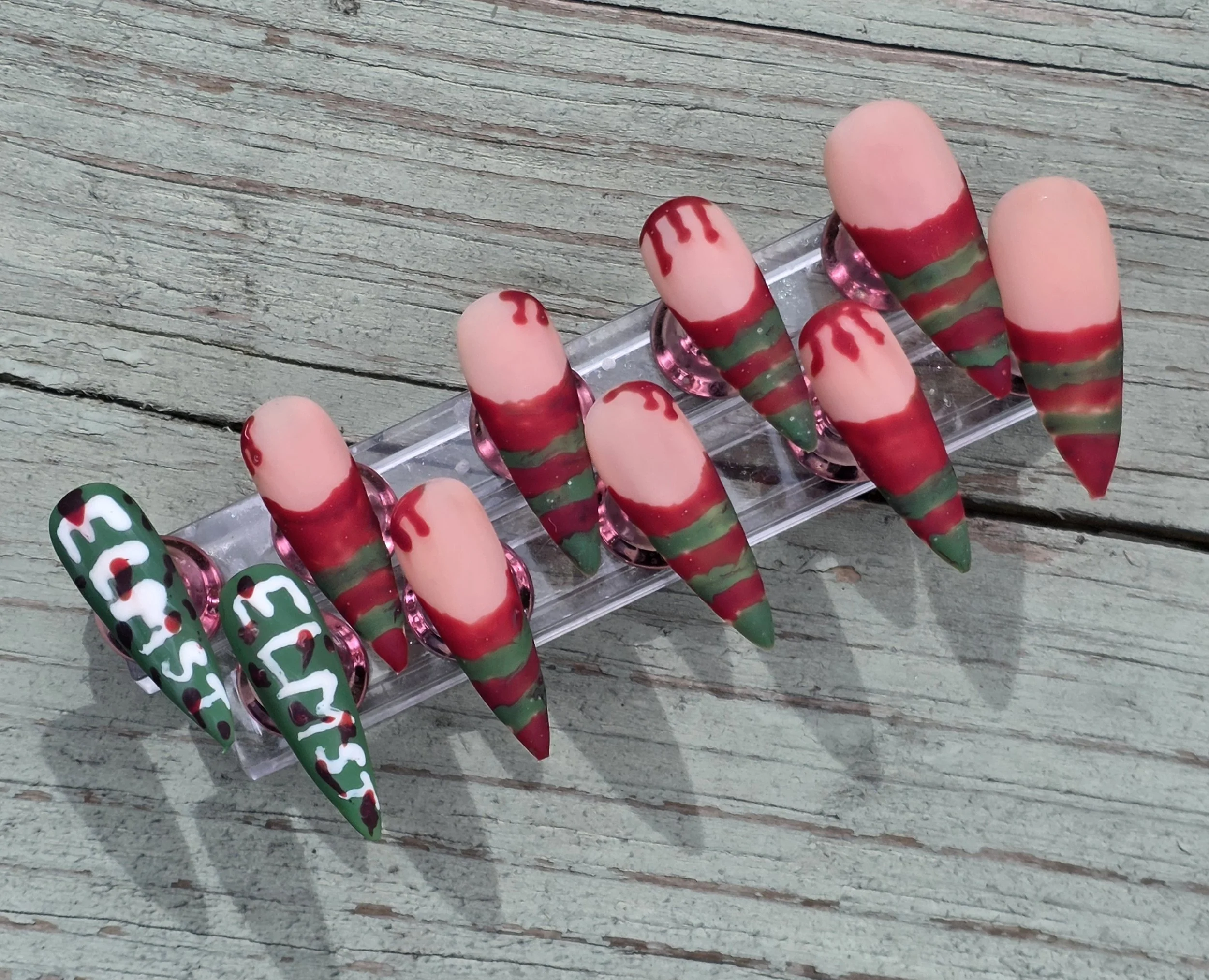 Nightmare on Elm Street Handmade Nail set