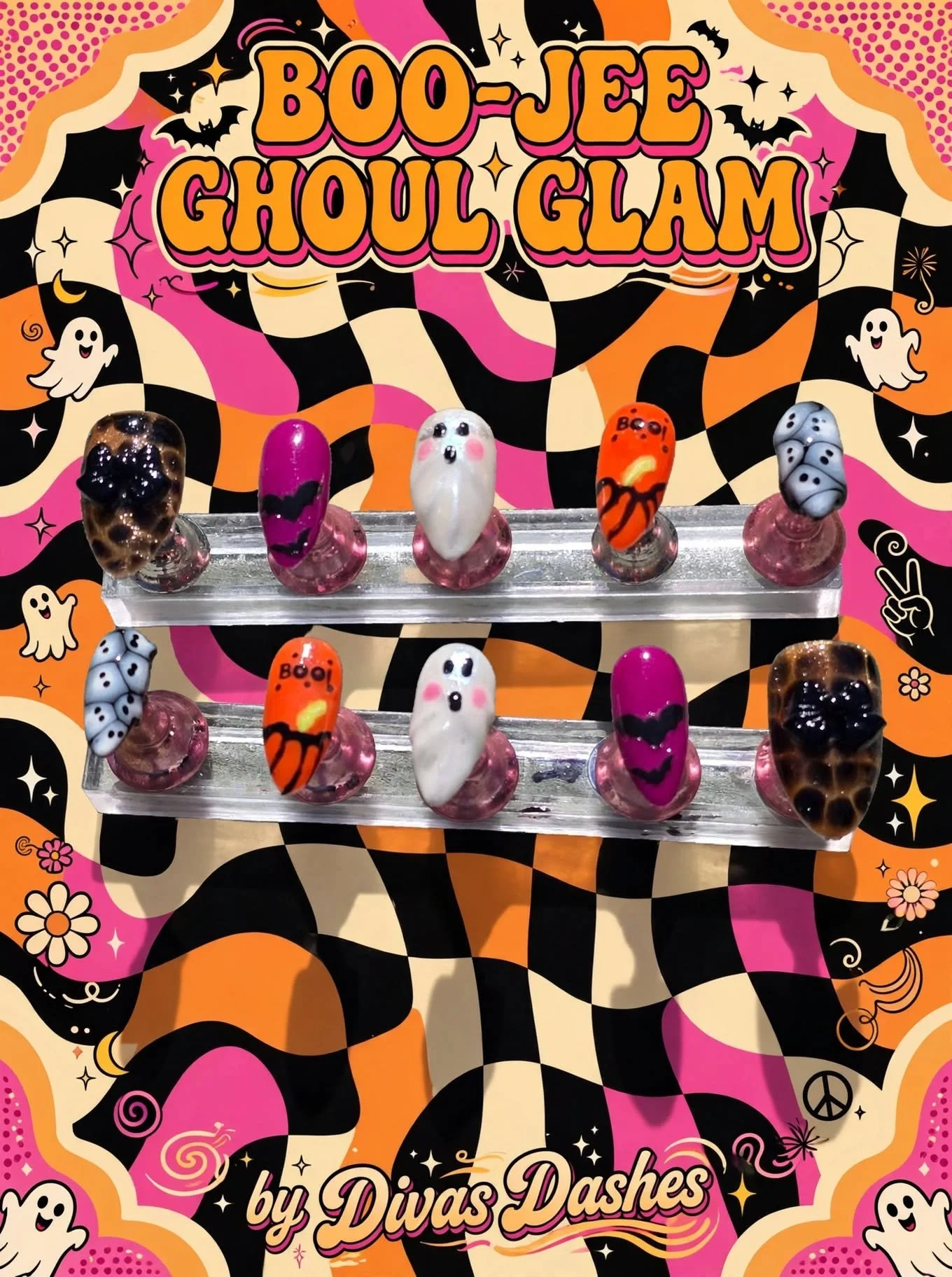 Boo Jee Ghoul Glam Handmade Nail Set