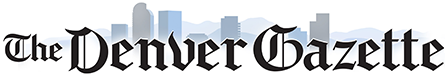 Logo of The Denver Gazette with stylized city skyline