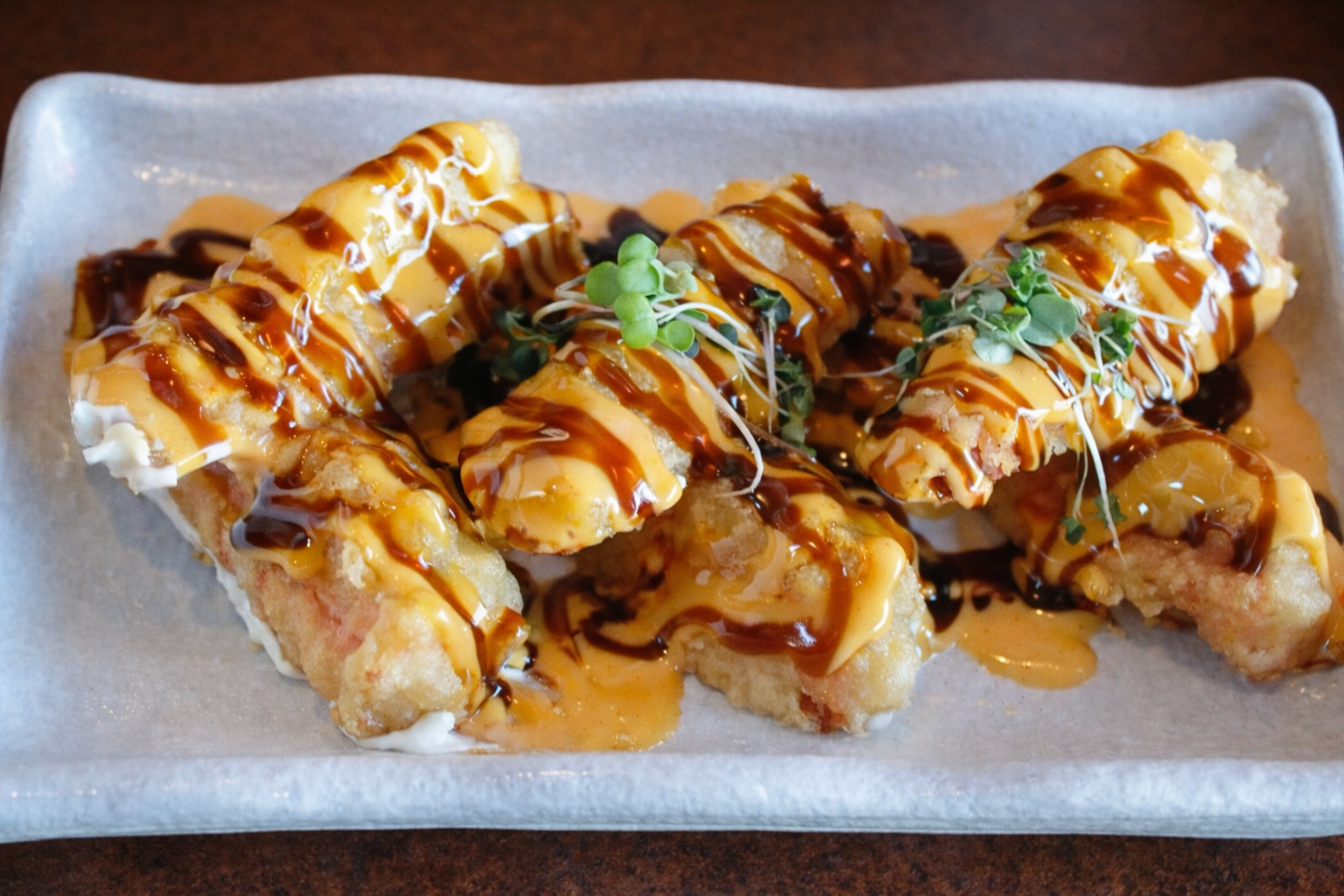 Saucy and spicy appetizer for Nana's Dim Sum and Dumplings.