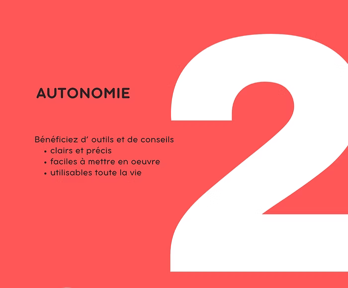 fiche de presentation du service de conseil en image avec la notion d'autonomie