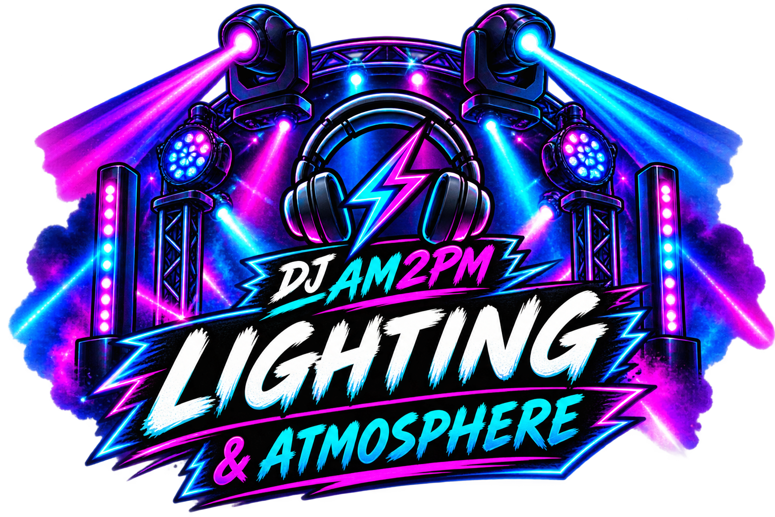 Professional DJ lighting for festivals, outdoor events and community celebrations