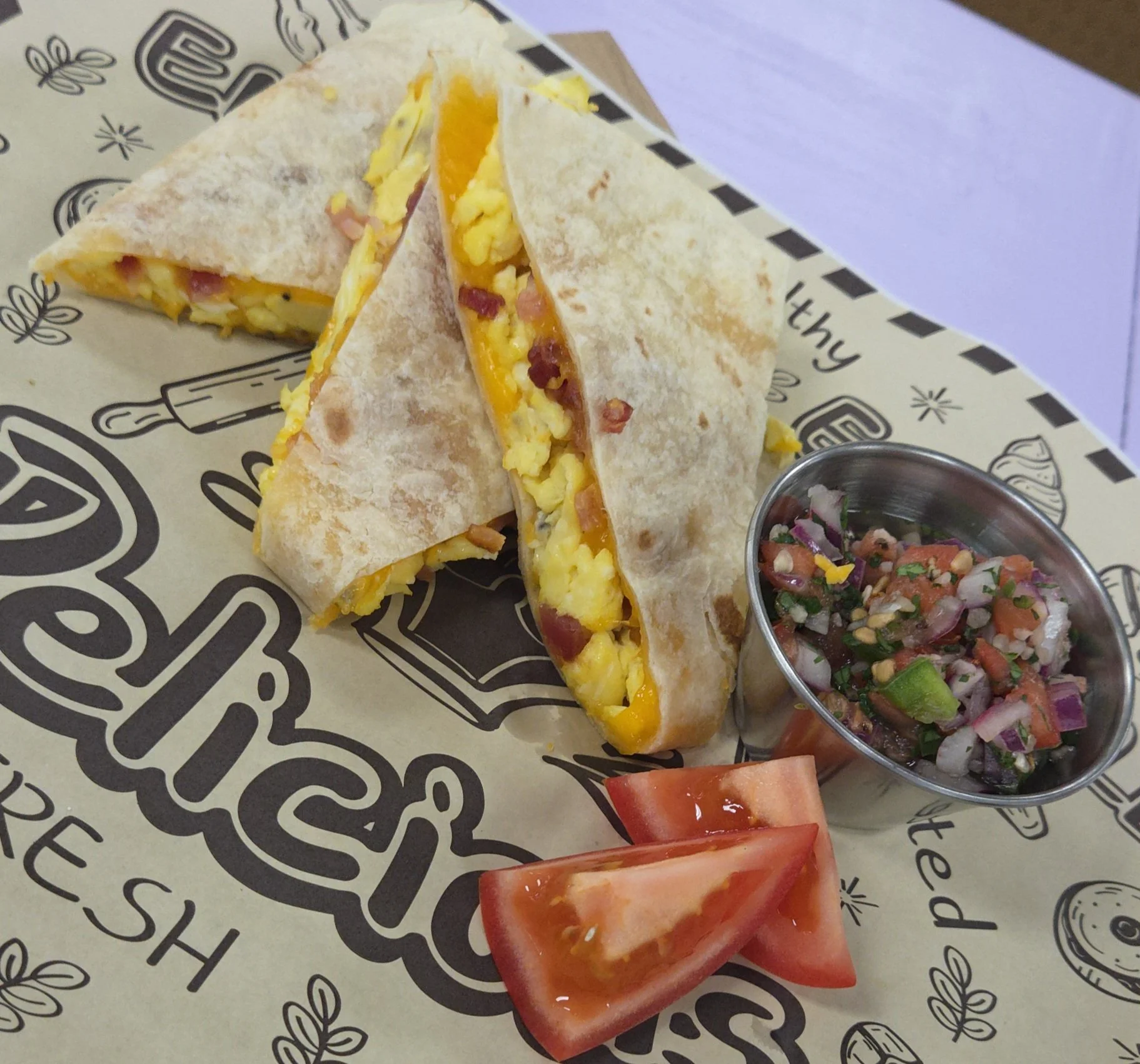 The Morning Glory Quesadilla