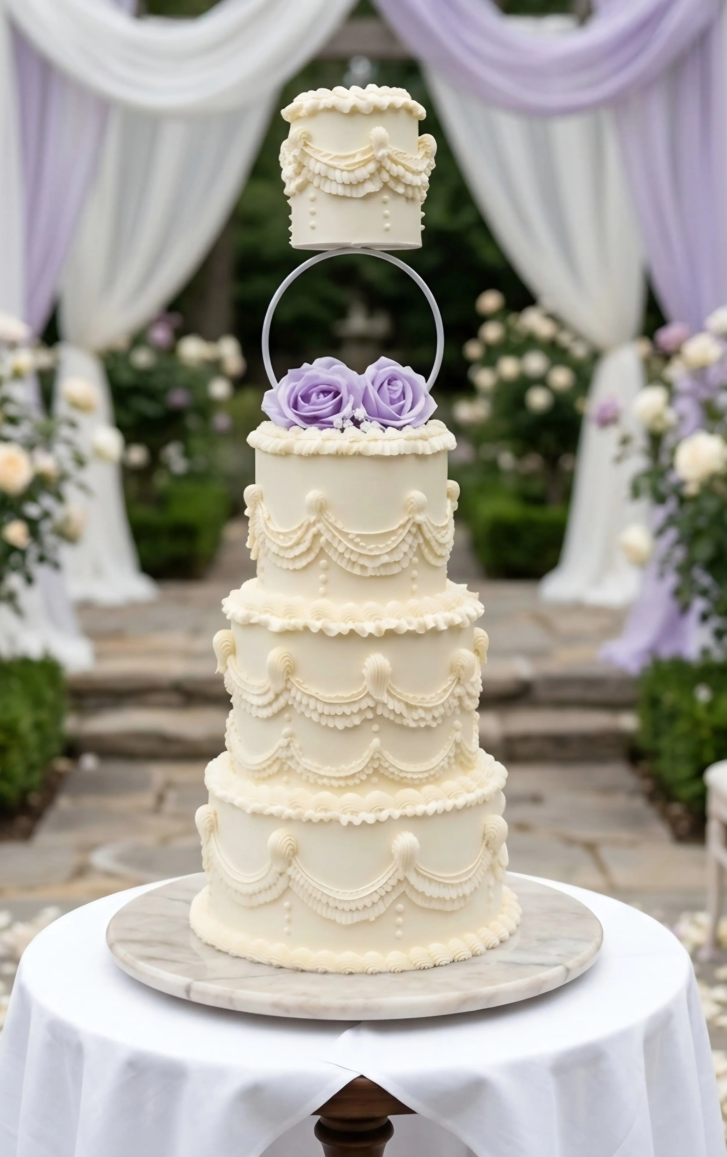 custom-four-tier-vintage-lambeth-piping-wedding-cake-sloans-sweets-sammies-myrtle-beach