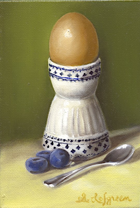 "Sunday Mornings" 5x7 oil on canvas
