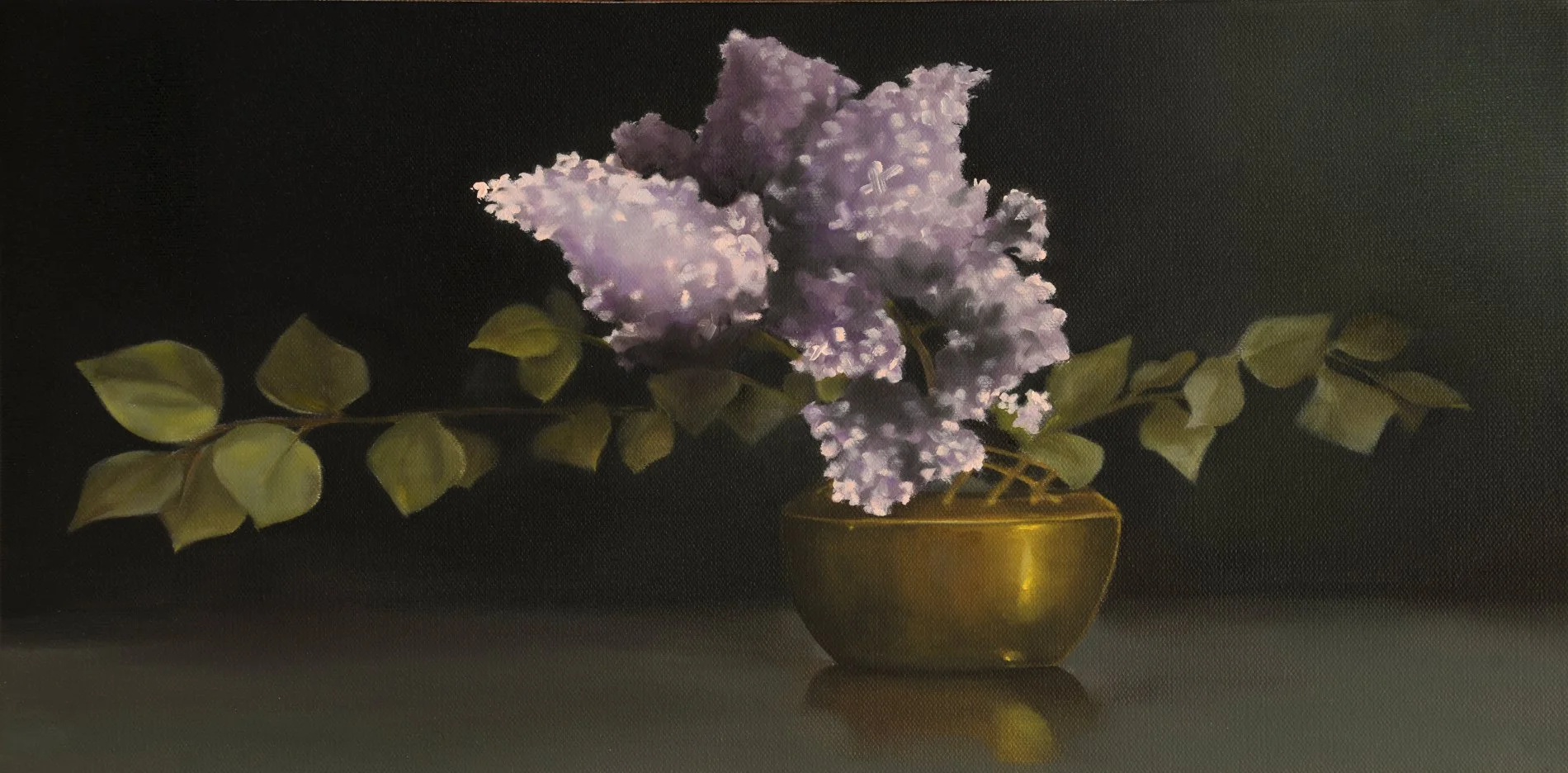 "Flourish" 10x20 oil on canvas