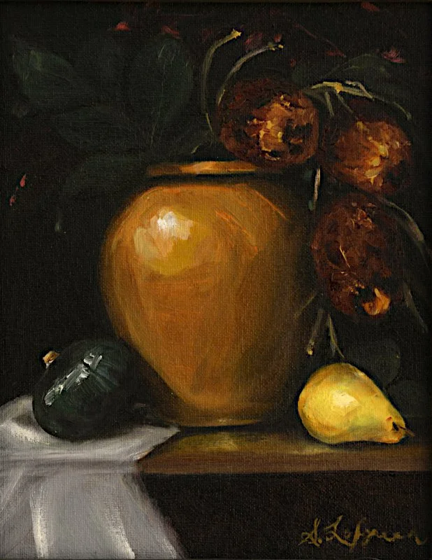 "Serendipity' 8x10 oil linen canvas board