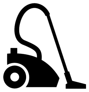 A black silhouette of a fishing rod and reel set against a plain white background.