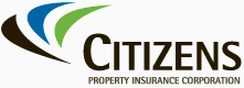 Logo of Citizens Property Insurance Corporation with green, blue, and black graphic elements, Citizens Property Insurance Corporation sells insurance through Hardin Insurance