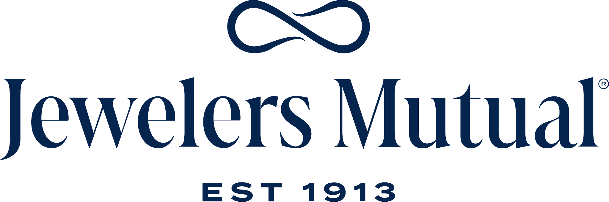 Logo of Jewelers Mutual Insurance Company with a stylized infinity symbol above the company name, established in 1913.