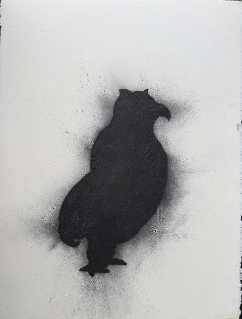 Stout 
"30 1/4” x 23” charcoal on paper 2020