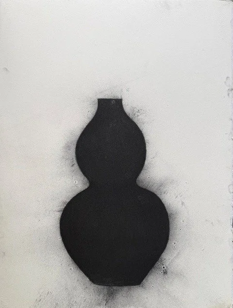 Hold 
 "30 1/4” x 23” charcoal on paper 2020 