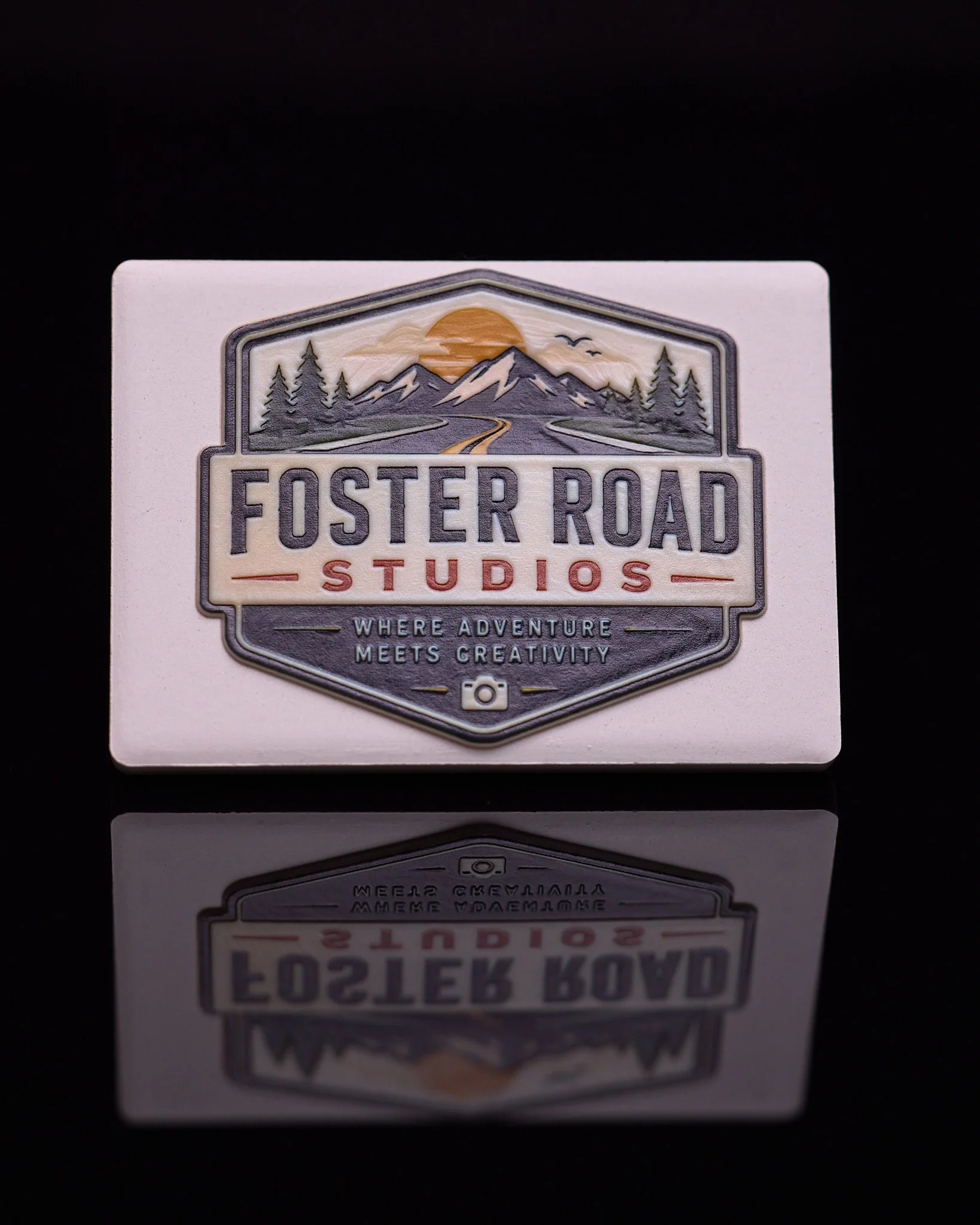 Your brand in print — custom Foster Road Studios logo magnet.