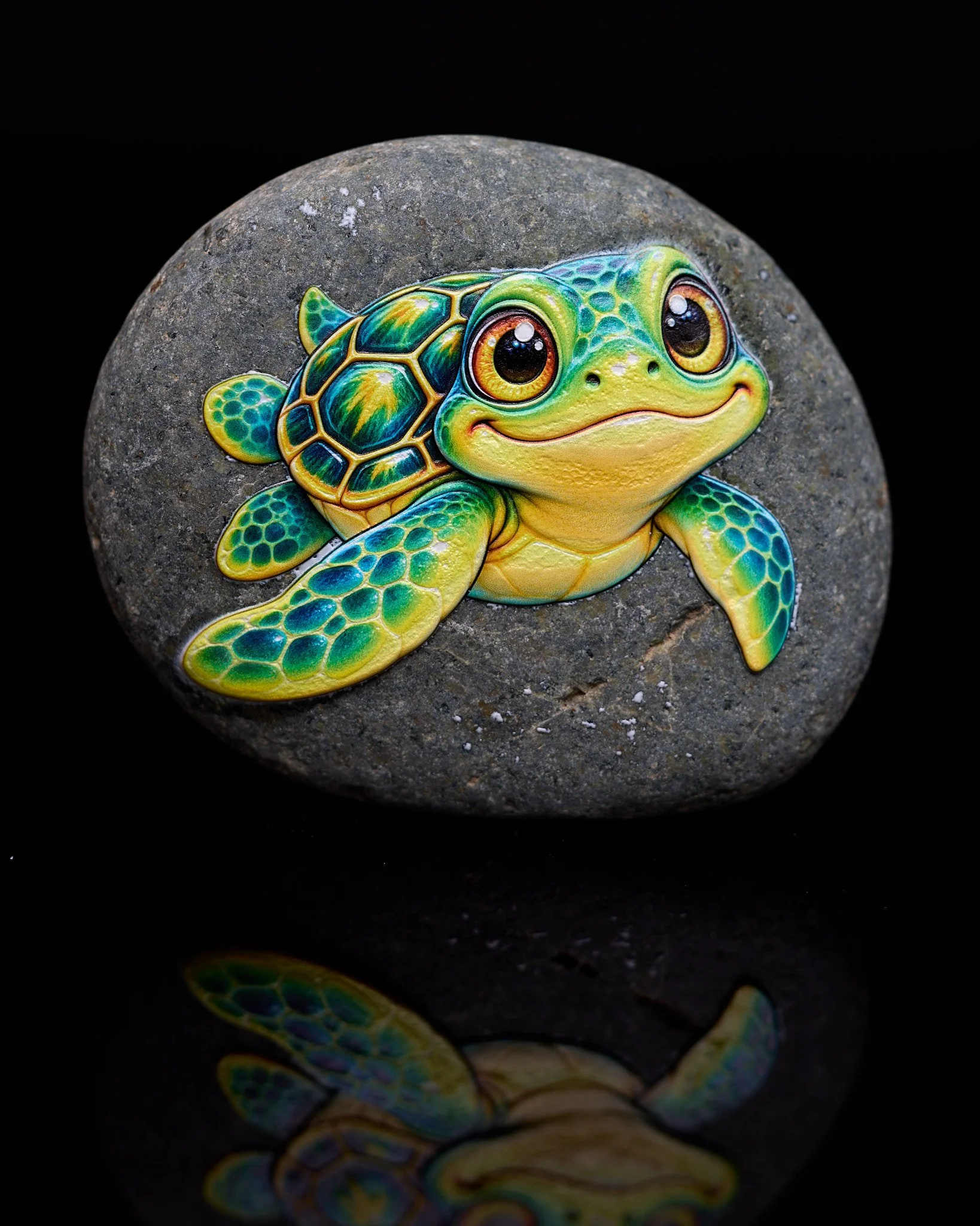 Baby Turtle Rock Critter — a small keepsake with a big personality.
