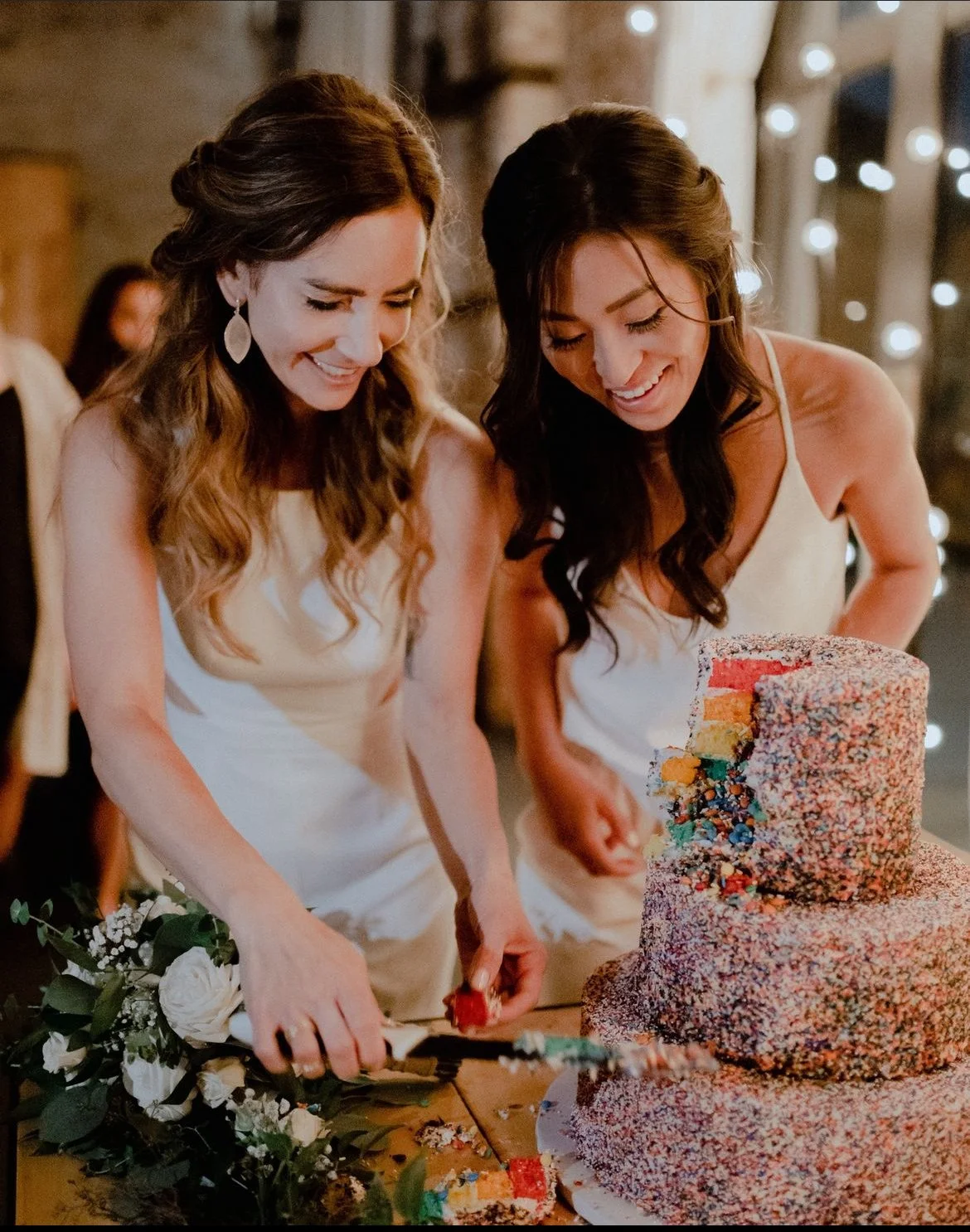 Bridal hair and makeup for LGBT couple