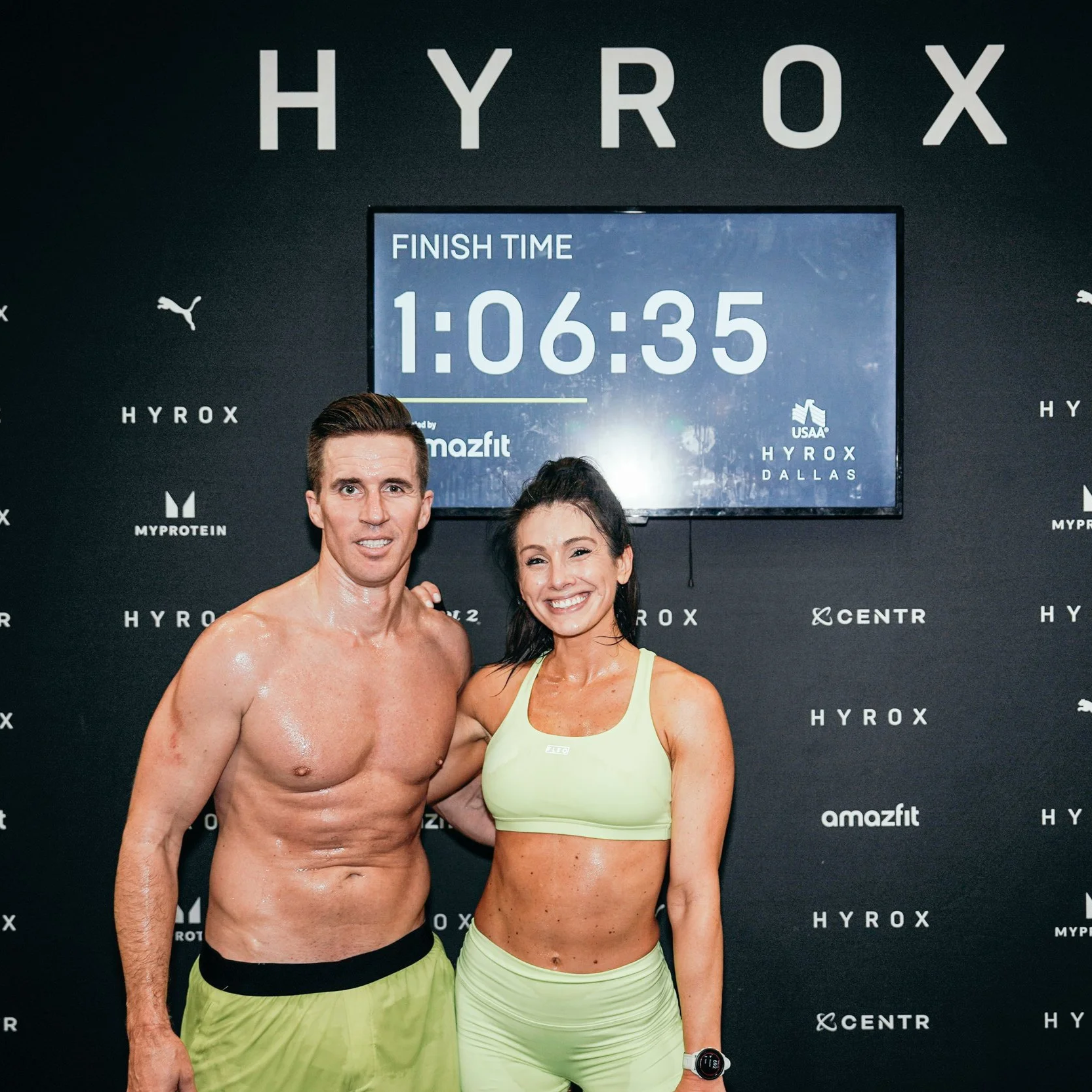 Laura Dotson competing in a HYROX