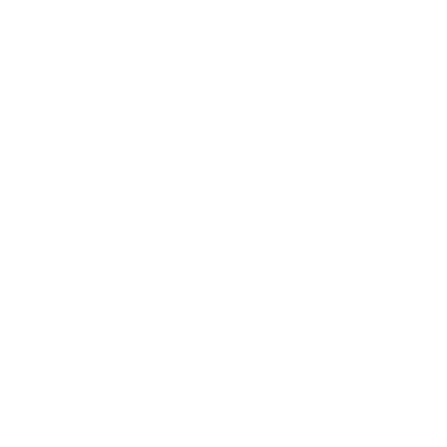 White arrow on black background drawing a looping arrow pointing downward.