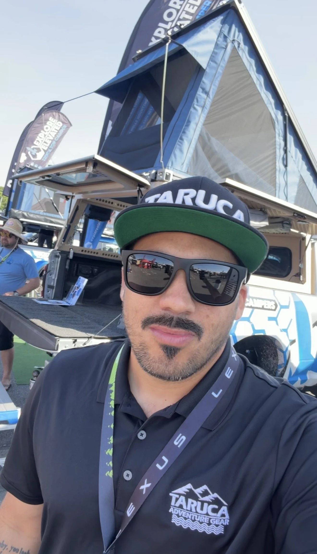 INCIARTE4X4 representing TARUCA Adventure Gear at an outdoor overland event.