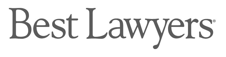 Logo for Best Lawyers with the text 'Best Lawyers' in gray font.
