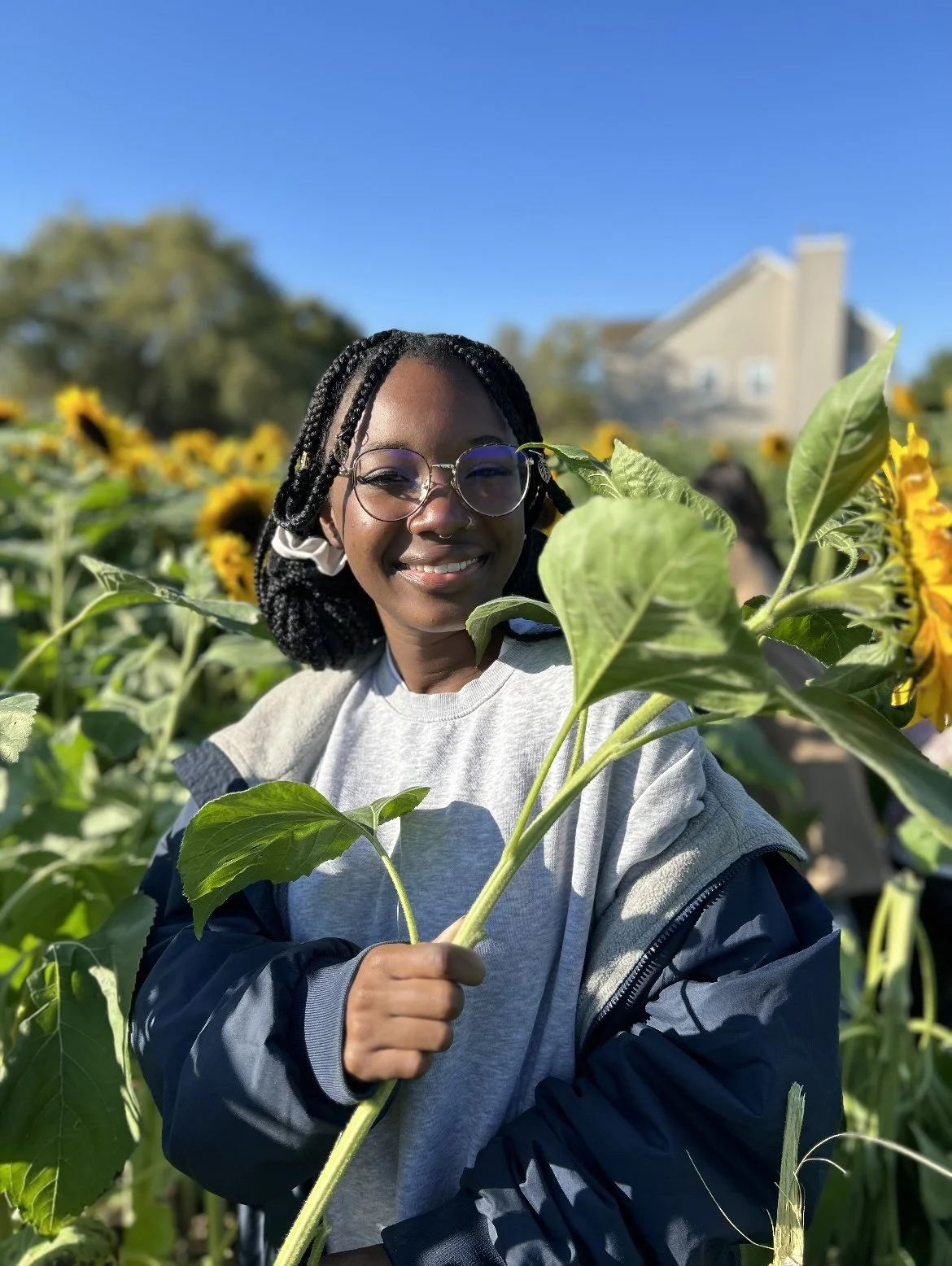 me-holding-sunflower