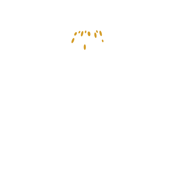 Black and white illustration of a flower with a single stem and large petals.