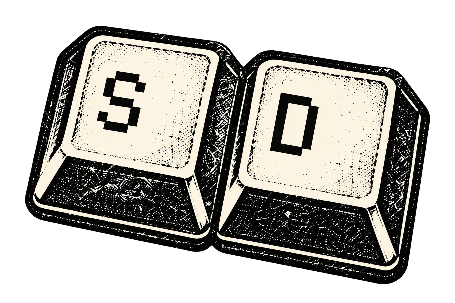 Logo of two computer keys with the initials S and D