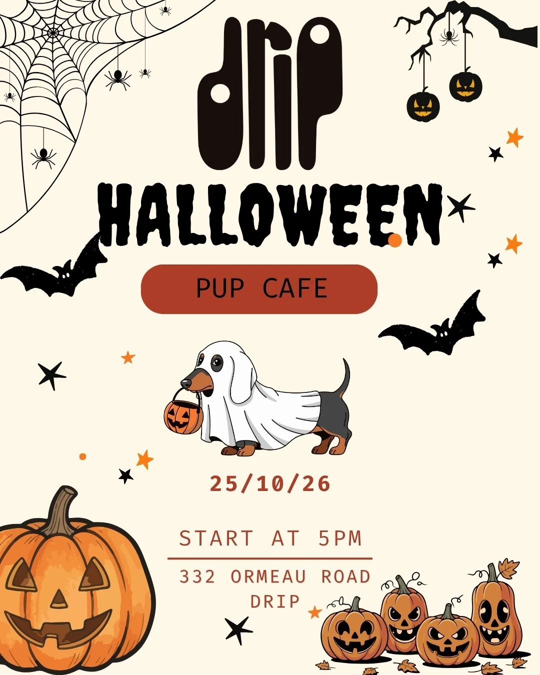 Halloween doggy cafe