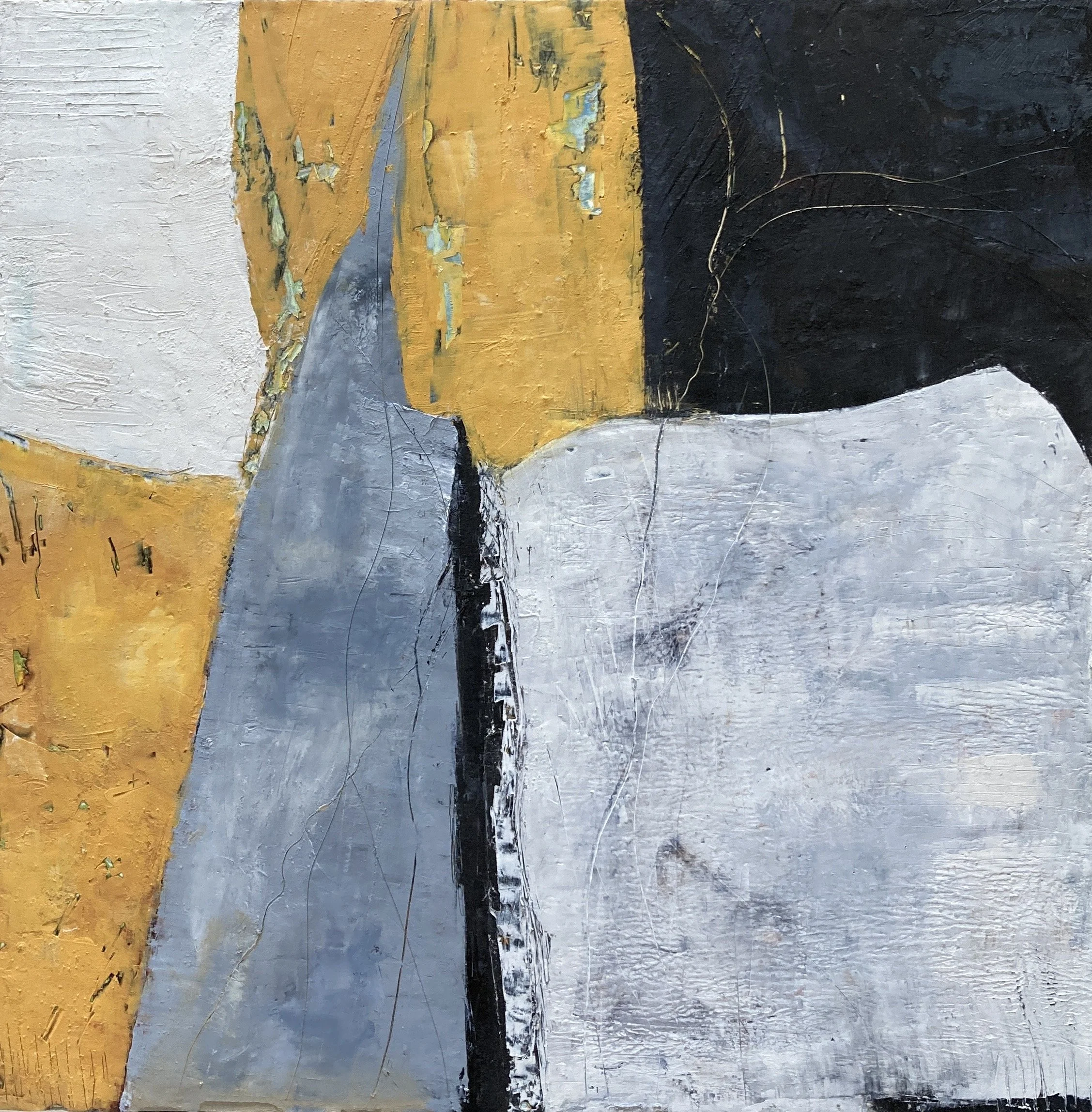 Cascade (16x16x1.5) Cold wax and oil, on birch panel $350.00.JPG