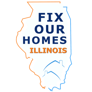 fix our homes illinois logo dark mode