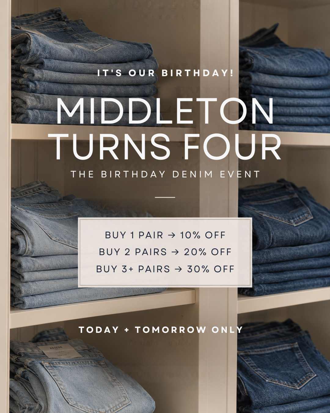 9.26 | TODAY Denim Sale