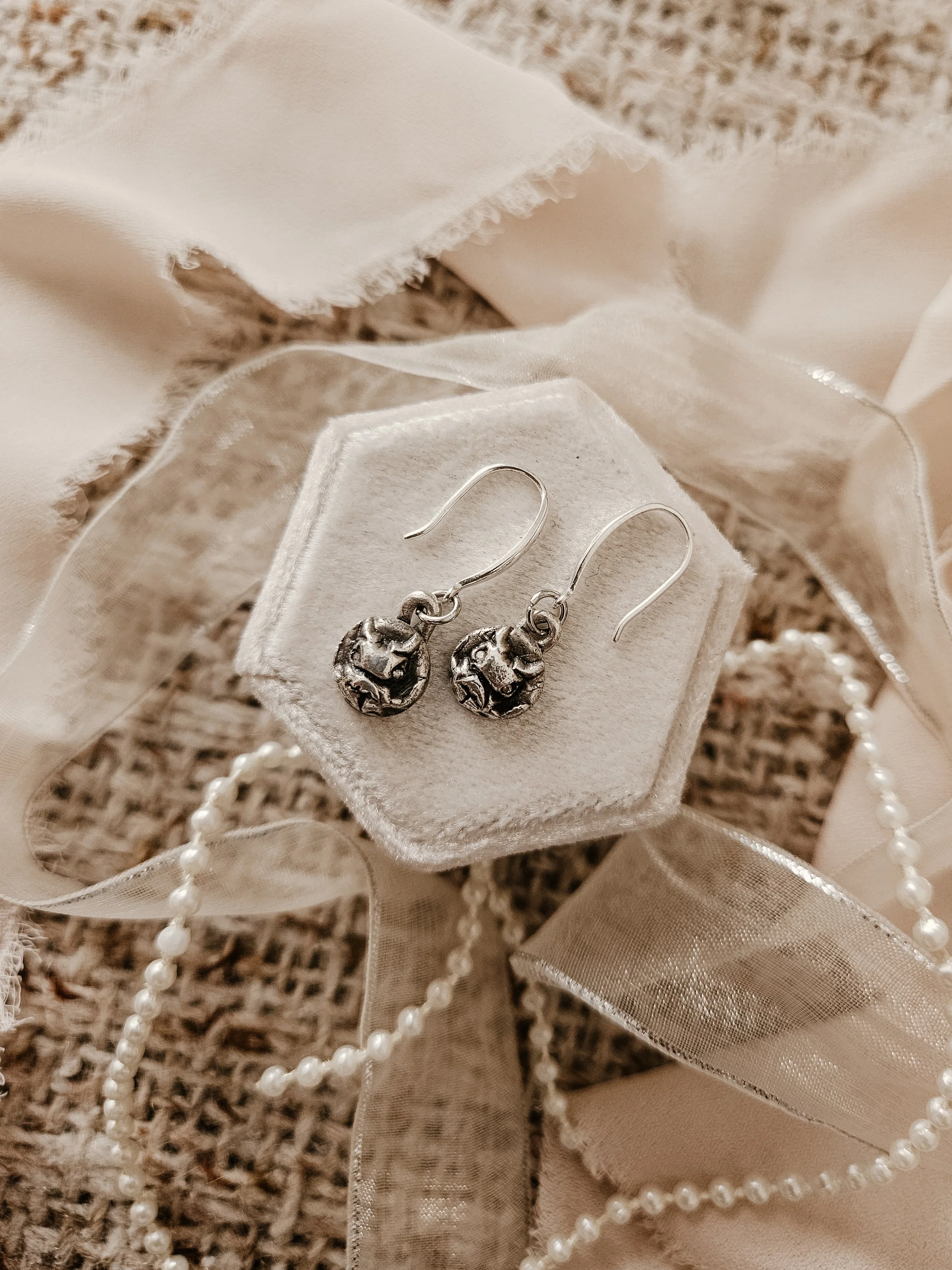 Beetle Drop Earrings
