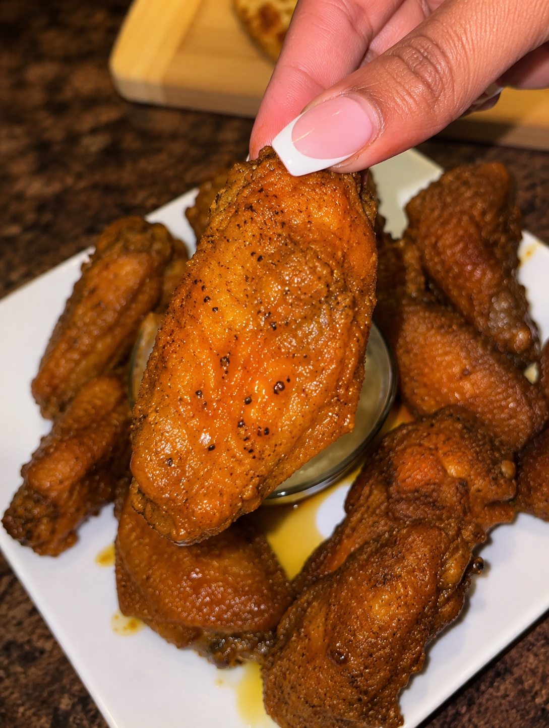 Honey Garlic Pepper Wings