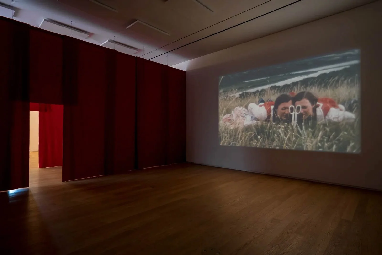 Amalie Atkins, ‘Diamond Eye Assembly’ 2019, 16 mm film with optical track, 25:16 minutes. Installation view, Remai Modern, 2019. Collection of Remai Modern. Purchased with the support of the Frank and Ellen Remai Foundation, 2021. 2021.11.1. Copyrigh
