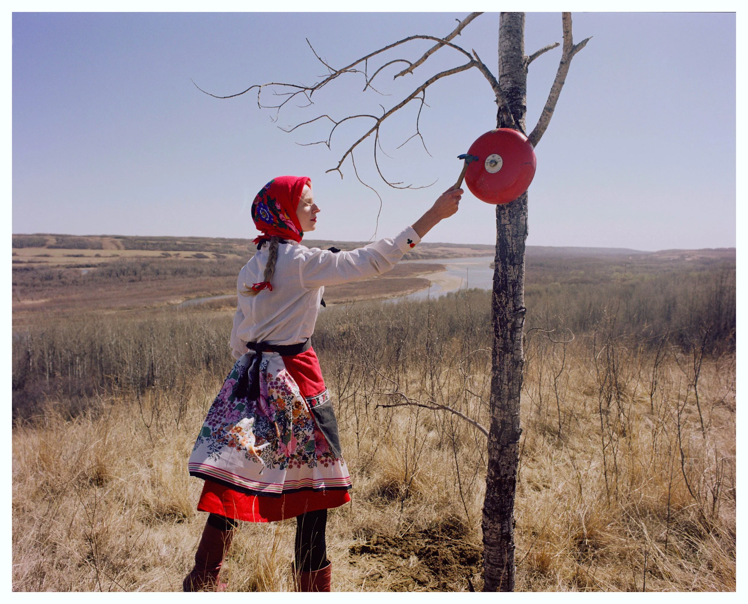 Amalie Atkins, 'Eva ringing bell' from 'Diamond Eye Assembly: A Cinematic Film Installation,' 2019, photograph. Copyright of the artist.