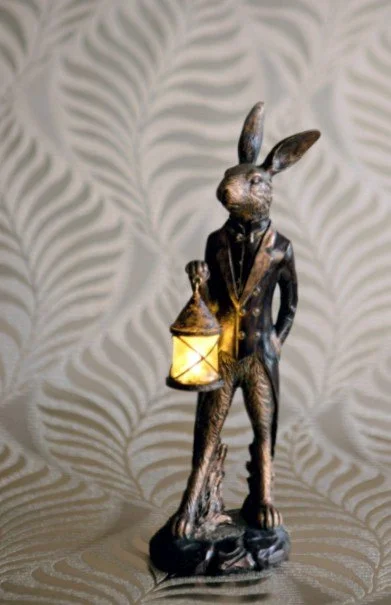 Hare Lantern Holder Accent Decor